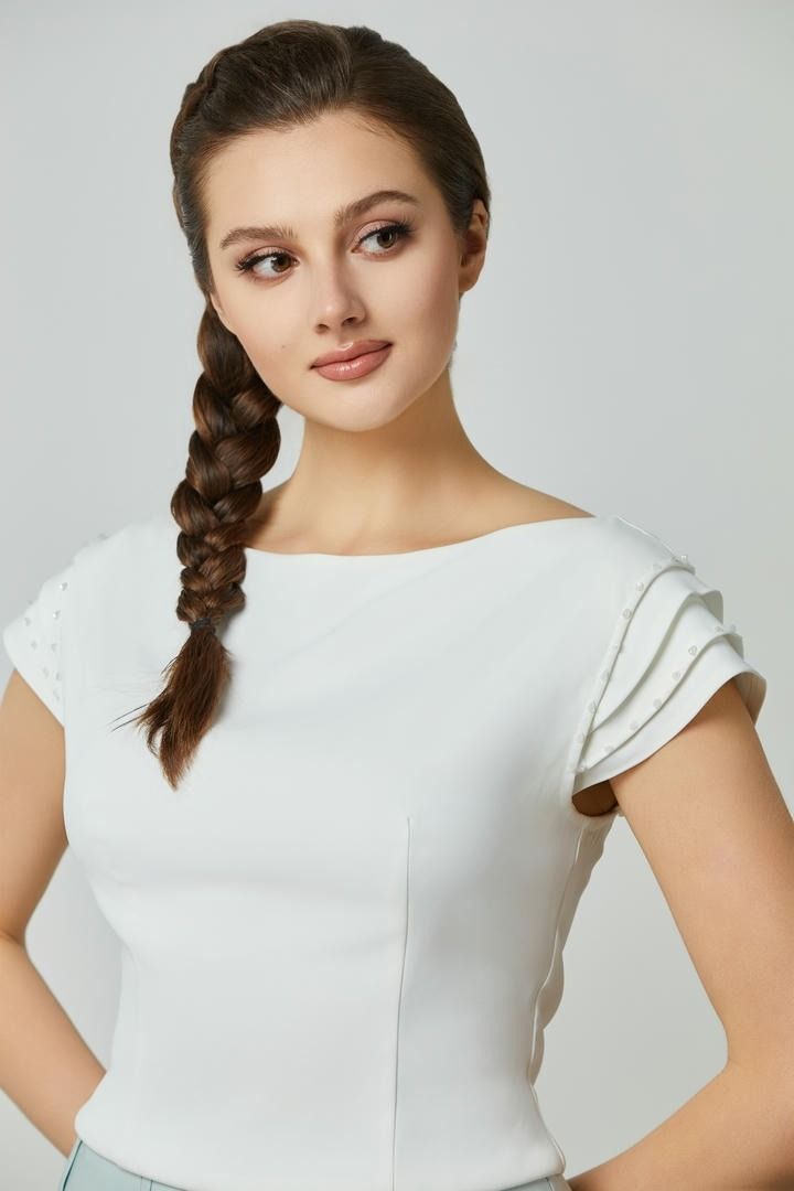 Layered short sleeve top