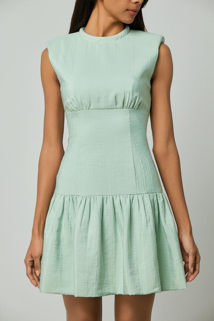 Ruffle Charm Corset Midi Dress