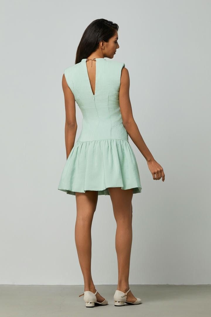 Ruffle Charm Corset Midi Dress