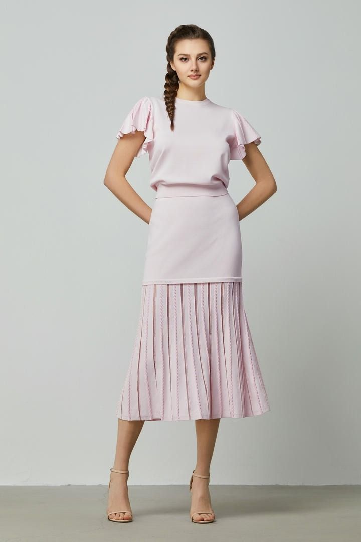 Knit A-Line Skirt