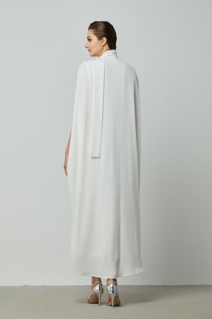 Graceful Beaded Scarf Kaftan