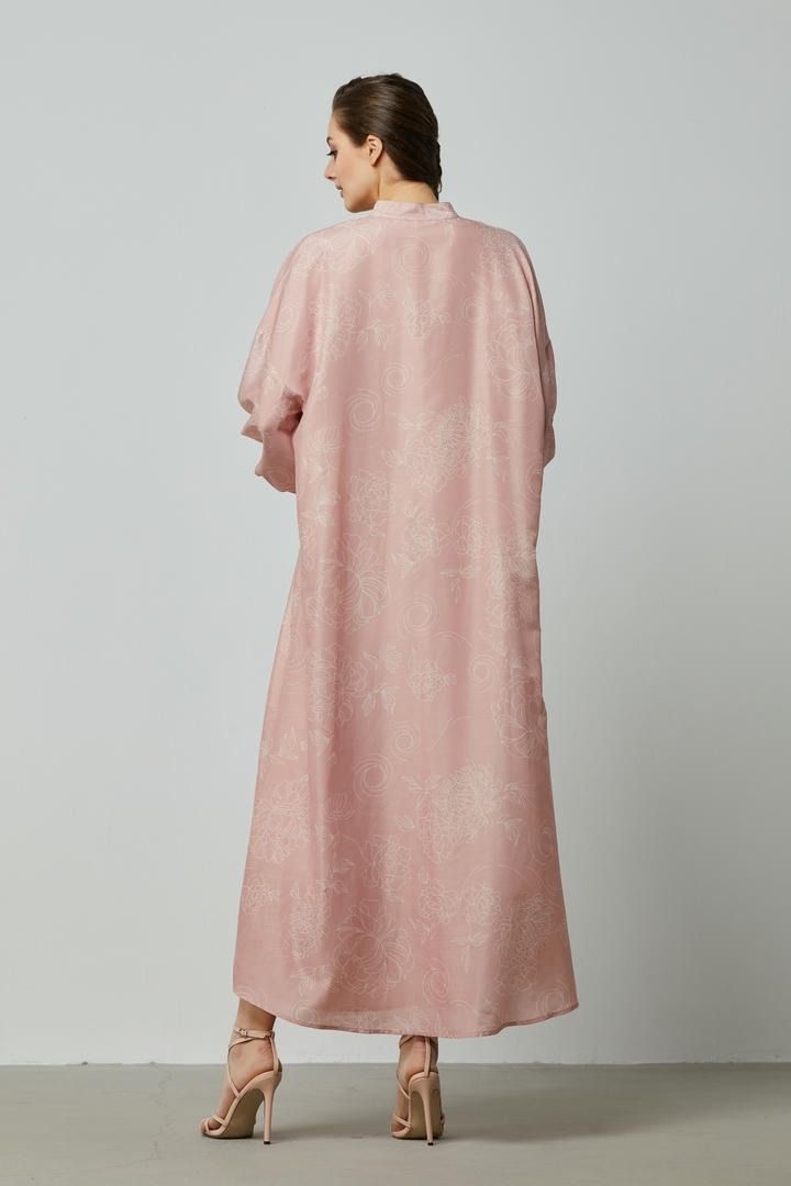 Beaded Balloon-Sleeve Kaftan