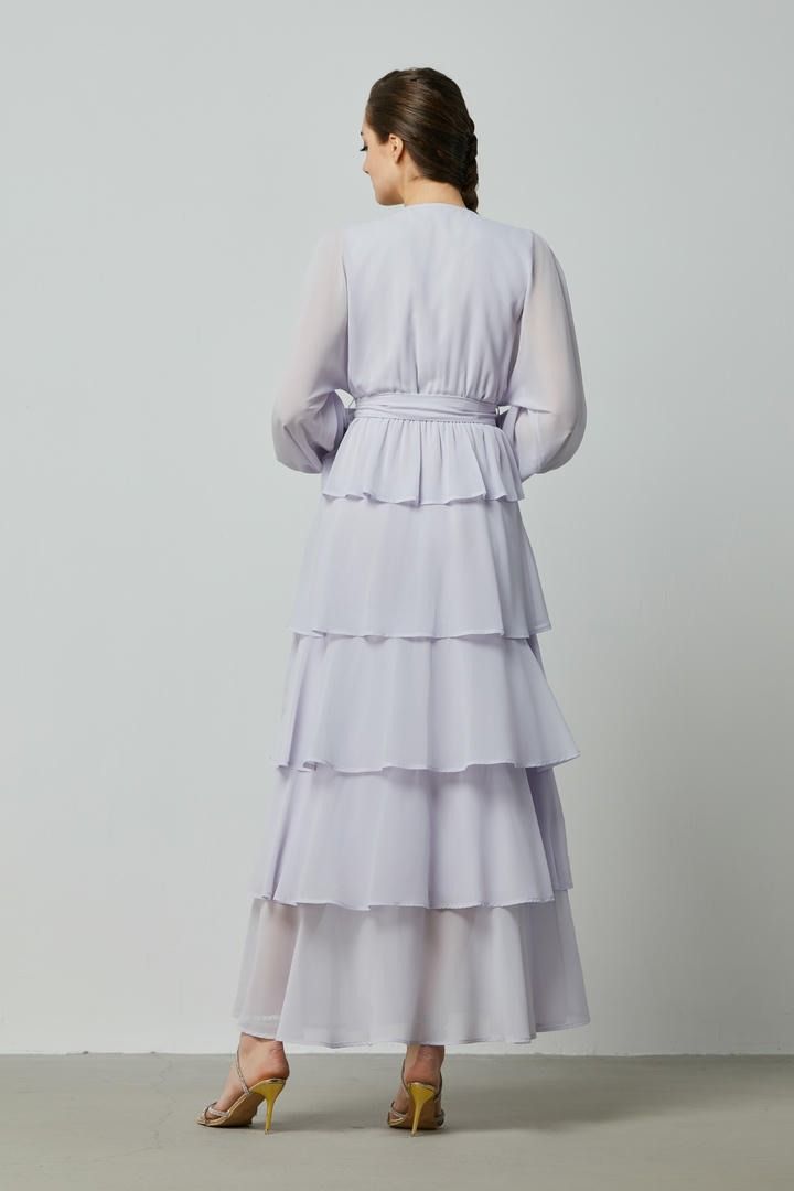 Tiered embellished dress