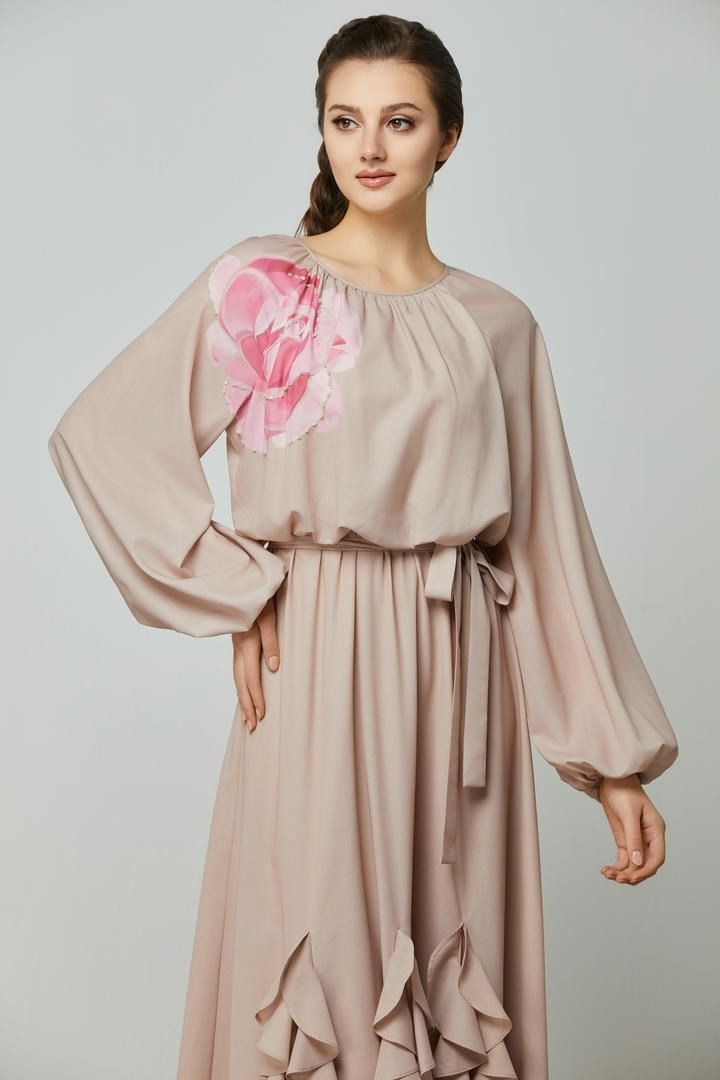 Ruffle Grace Printed Dress