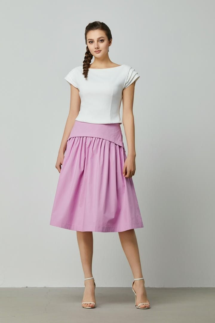 Cotton A-Line Skirt