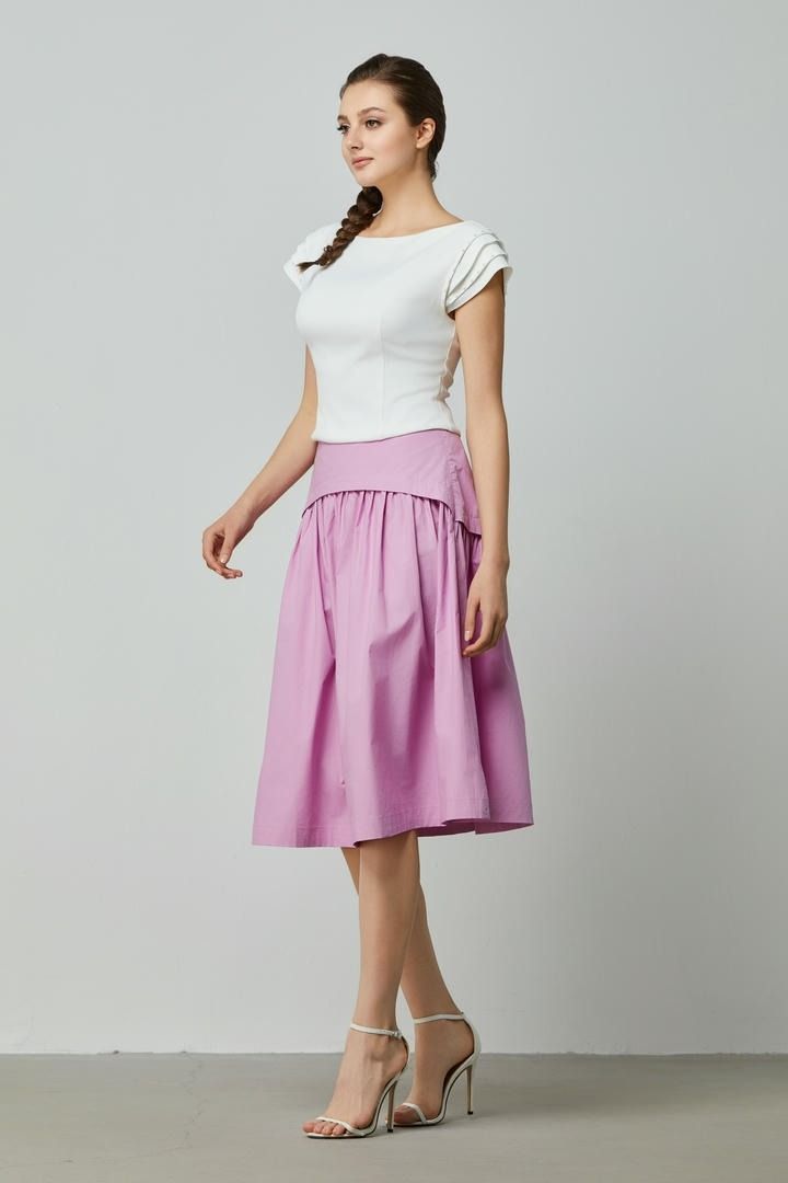 Cotton A-Line Skirt