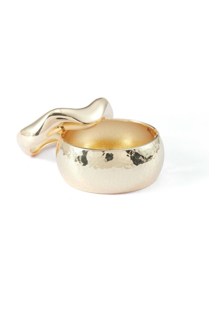 Gold bangle bracelet