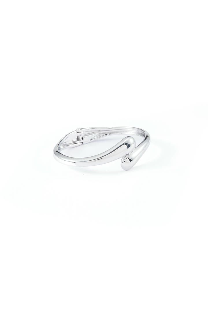 silver-tone bangle bracelet