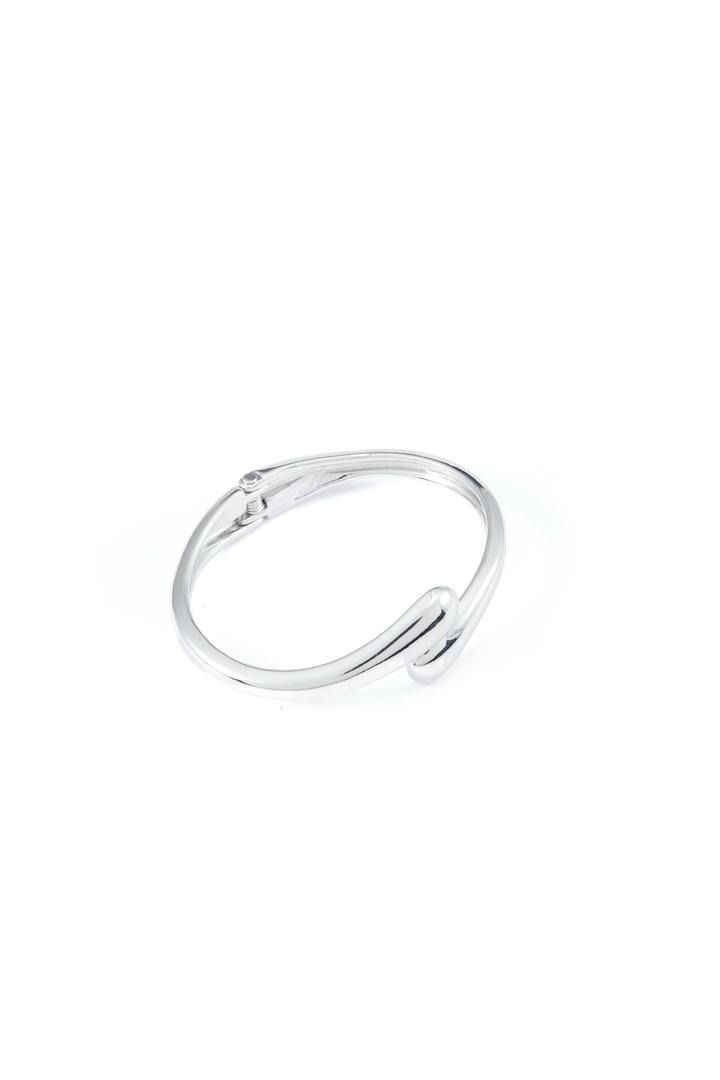 silver-tone bangle bracelet