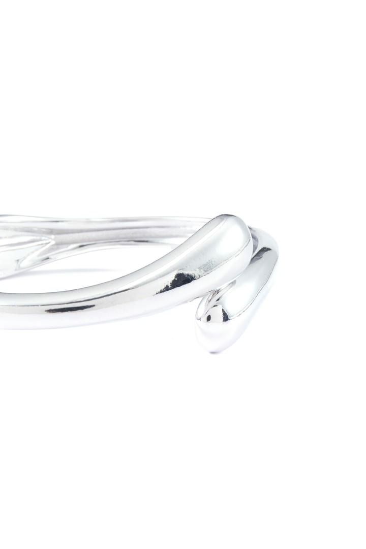 silver-tone bangle bracelet