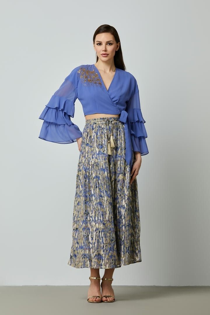Jacquard Charm High-Waist Skirt
