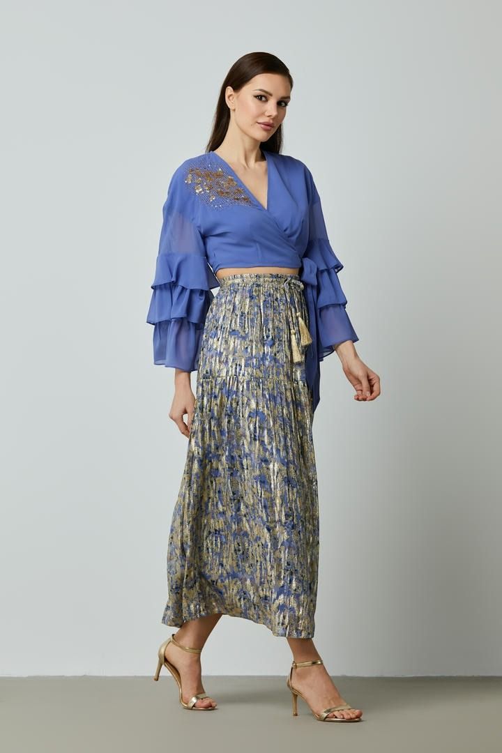 Jacquard Charm High-Waist Skirt