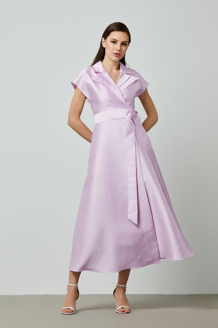 Wrap Taffeta dress
