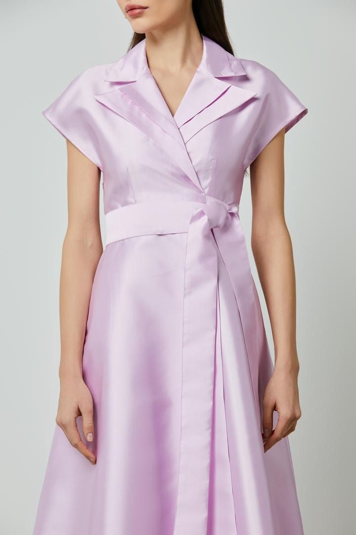 Wrap Taffeta dress