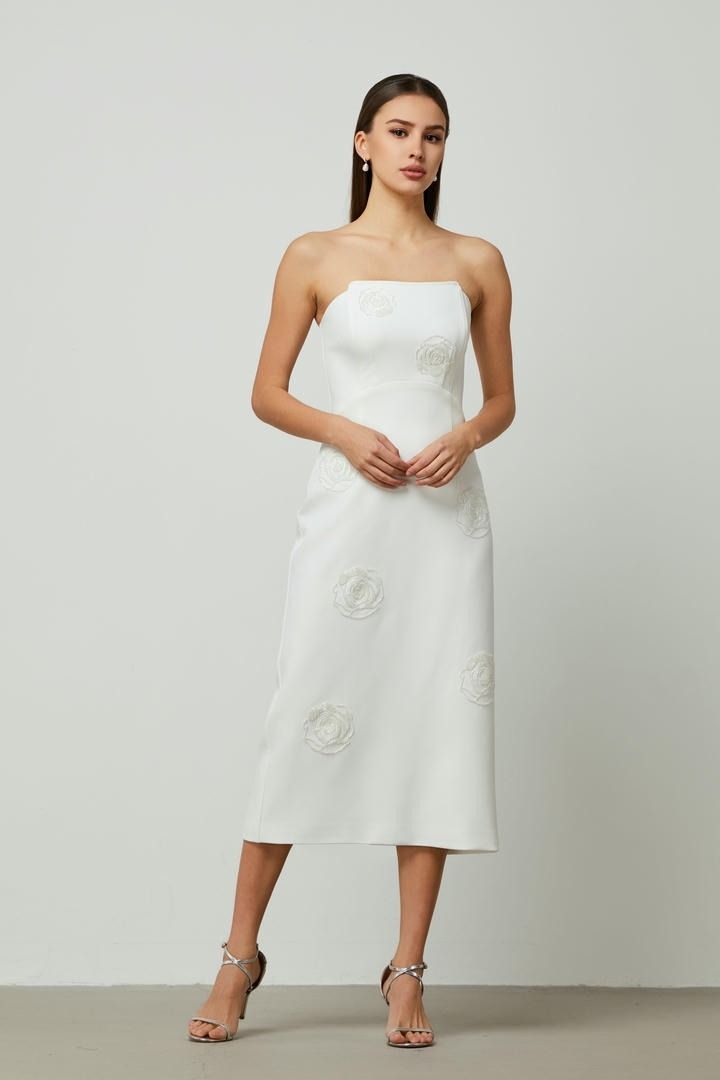 Column crepe dress