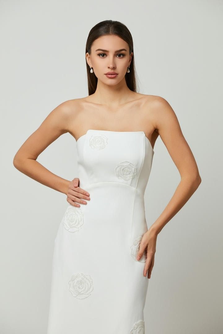 Column crepe dress