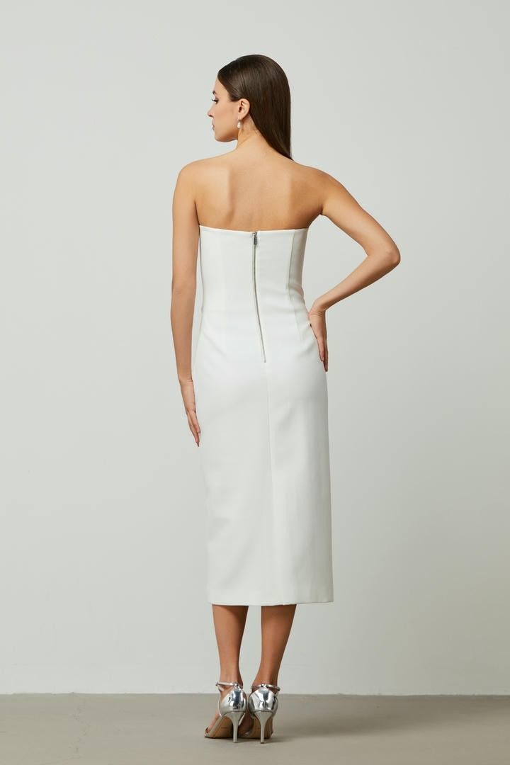 Column crepe dress