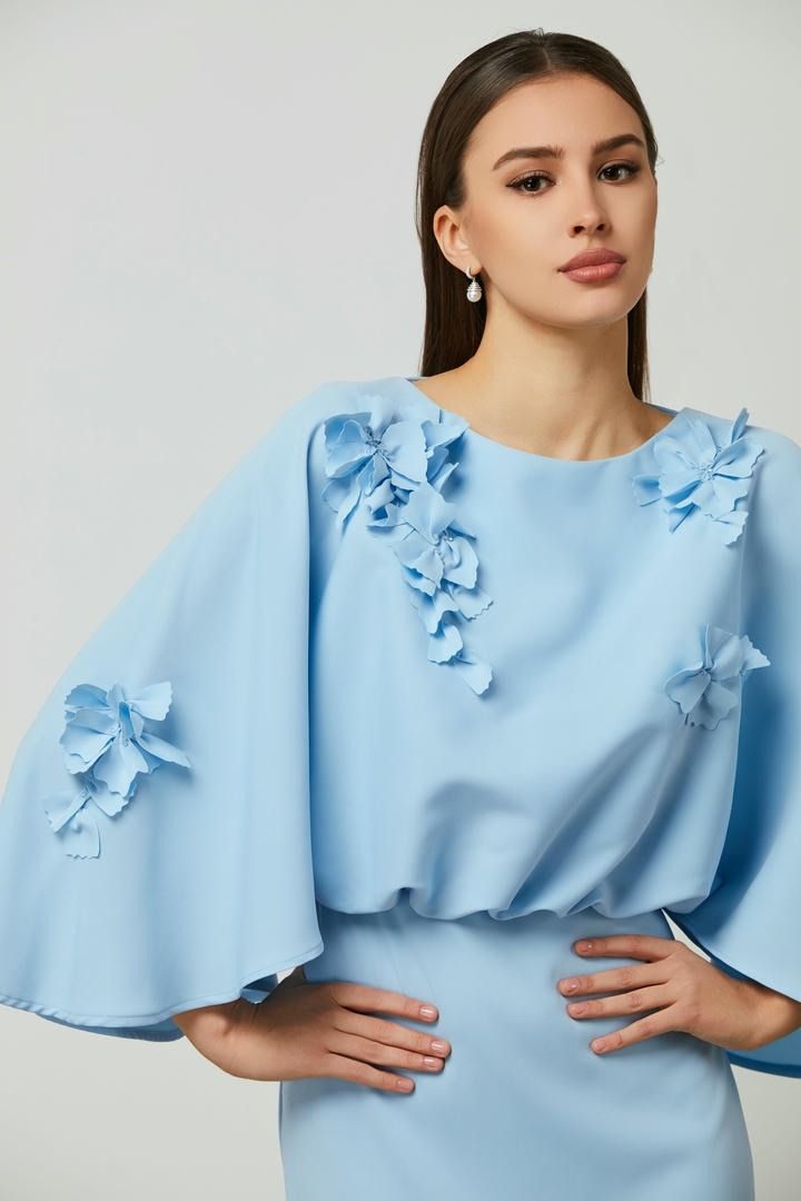 embellished cape dress