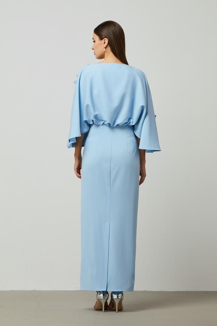 embellished cape dress