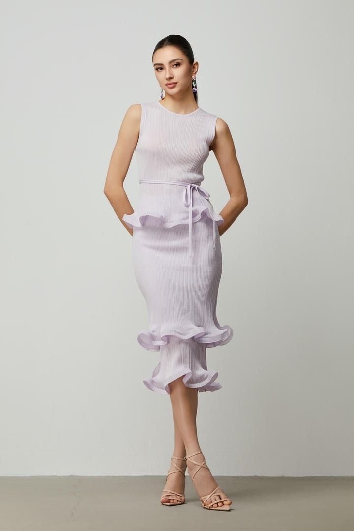 double layer ruffles skirt