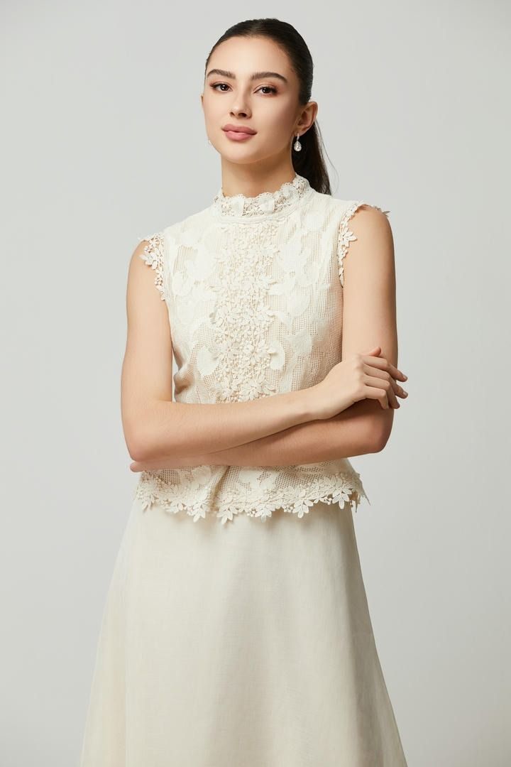 lace appliqué peplum dress