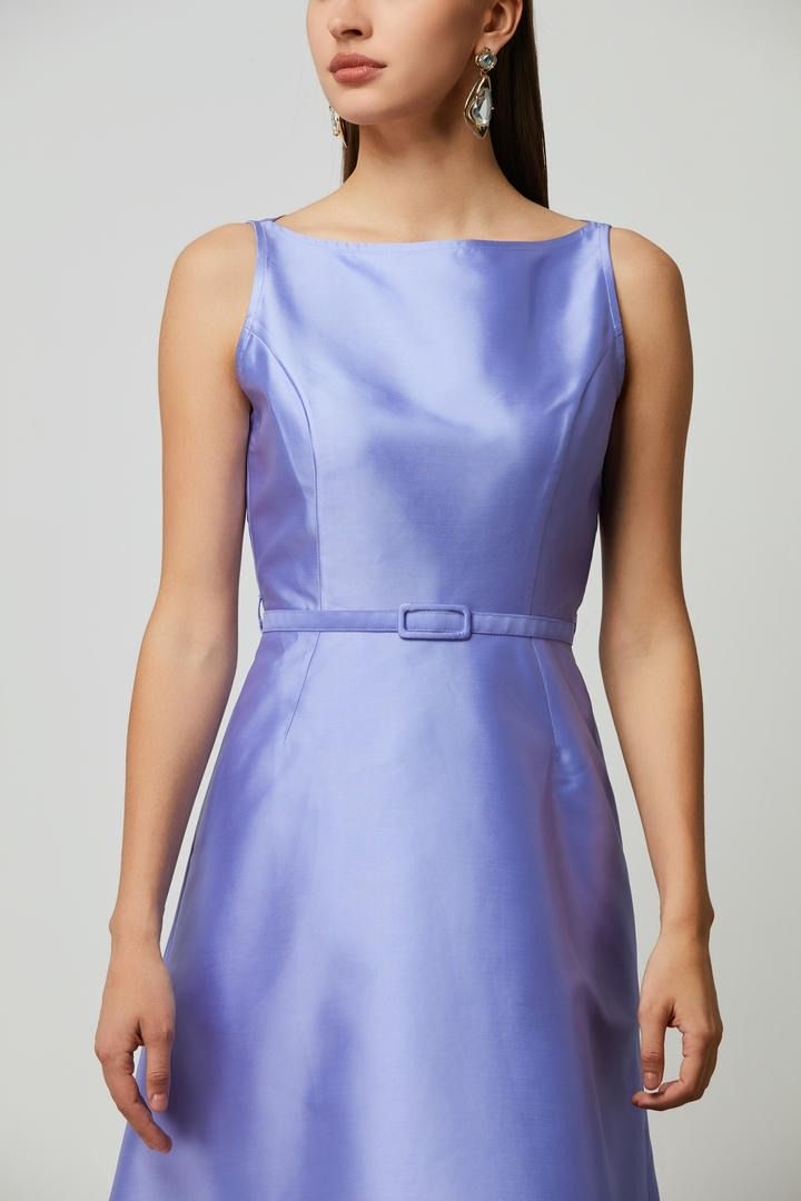 Peplum ruffled hem dress