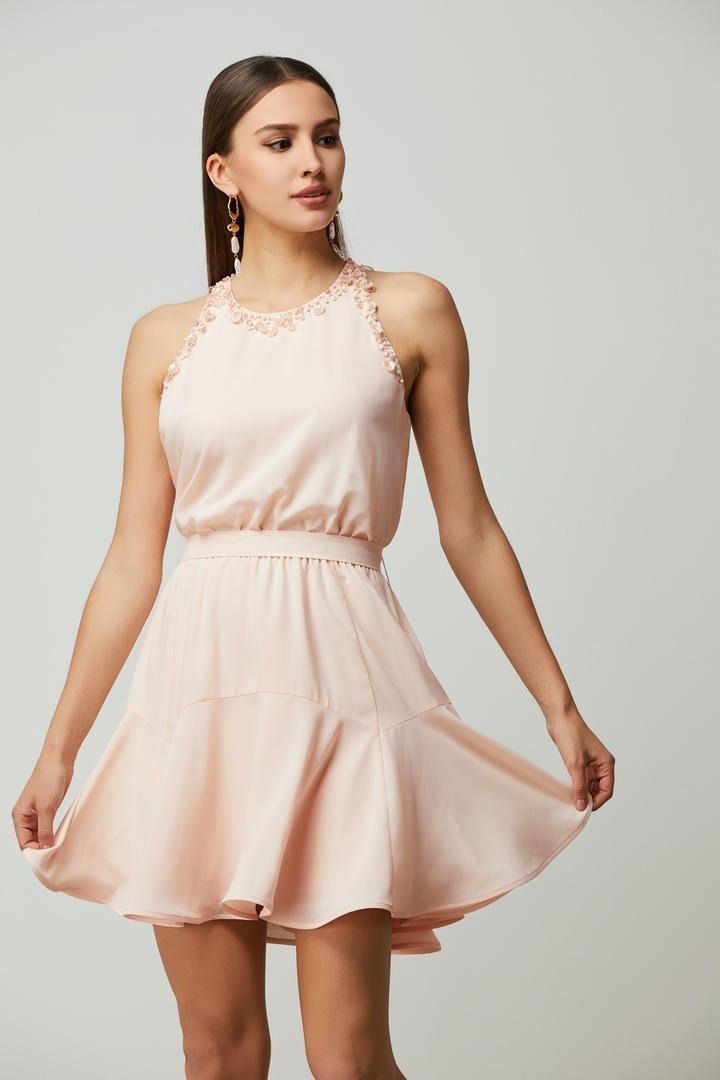 chiffon mini dress