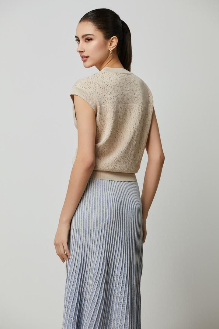 Cutout Knit Top