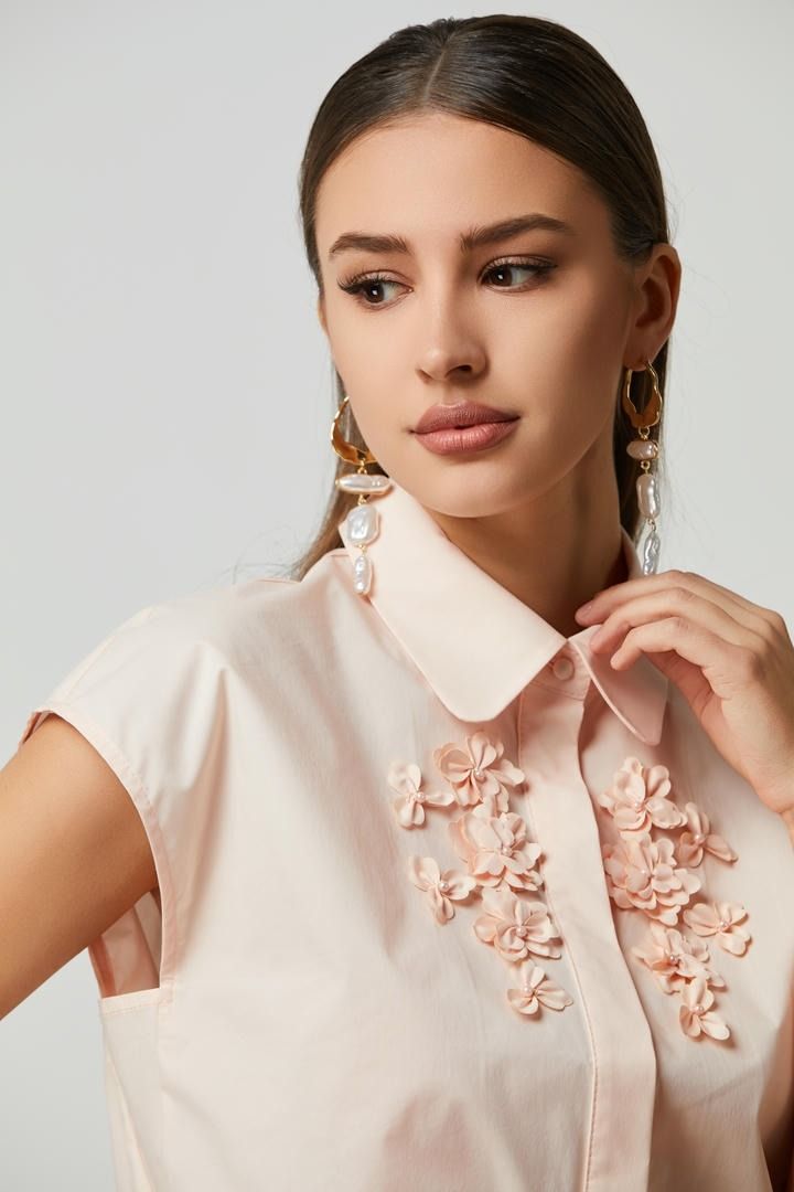 Floral classic shirt top