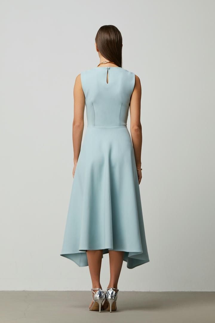 Light Green Fit and Flare Dress