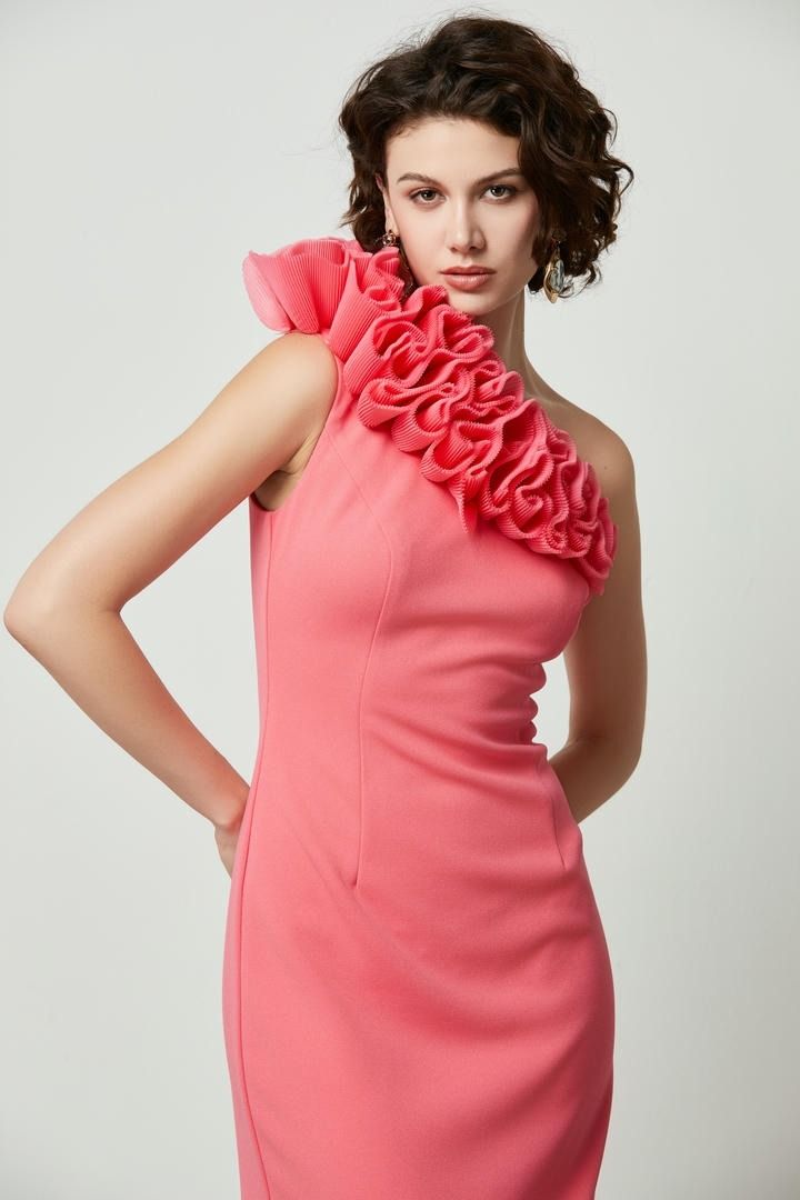 Ruffle Statement detail Dress