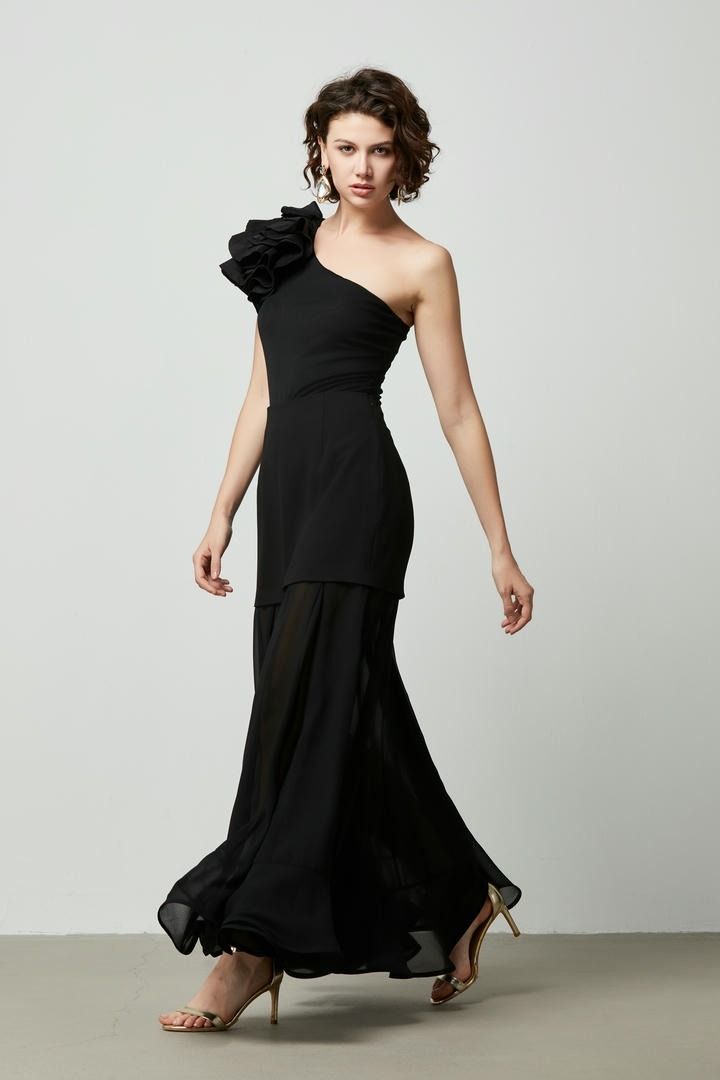 Chiffon fit and flair skirt