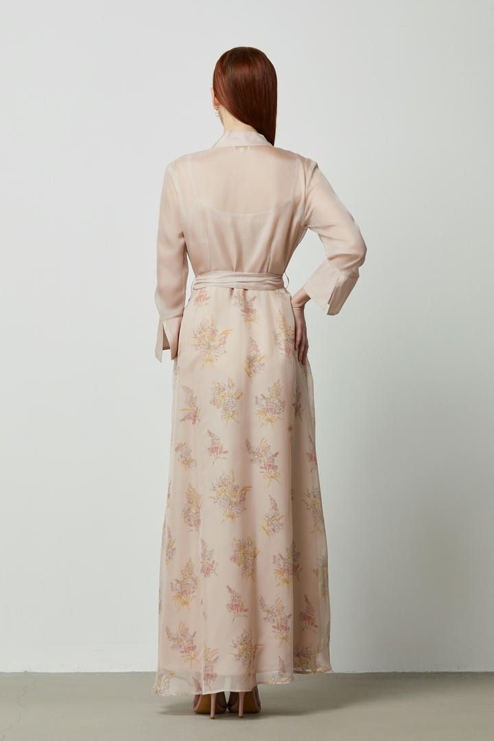 Embellished Printed Dress