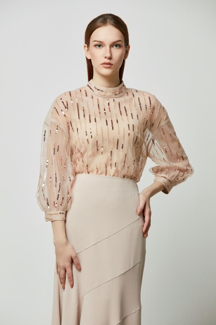 Sequins Embellishment Blouse