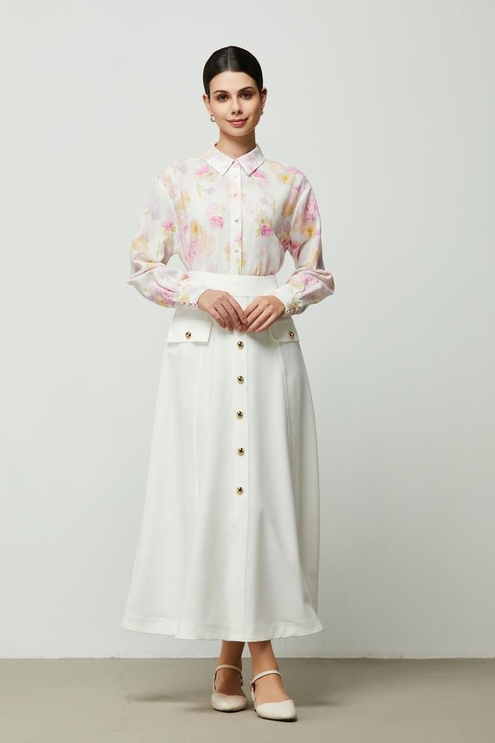 Floral Cotton Linen Shirt