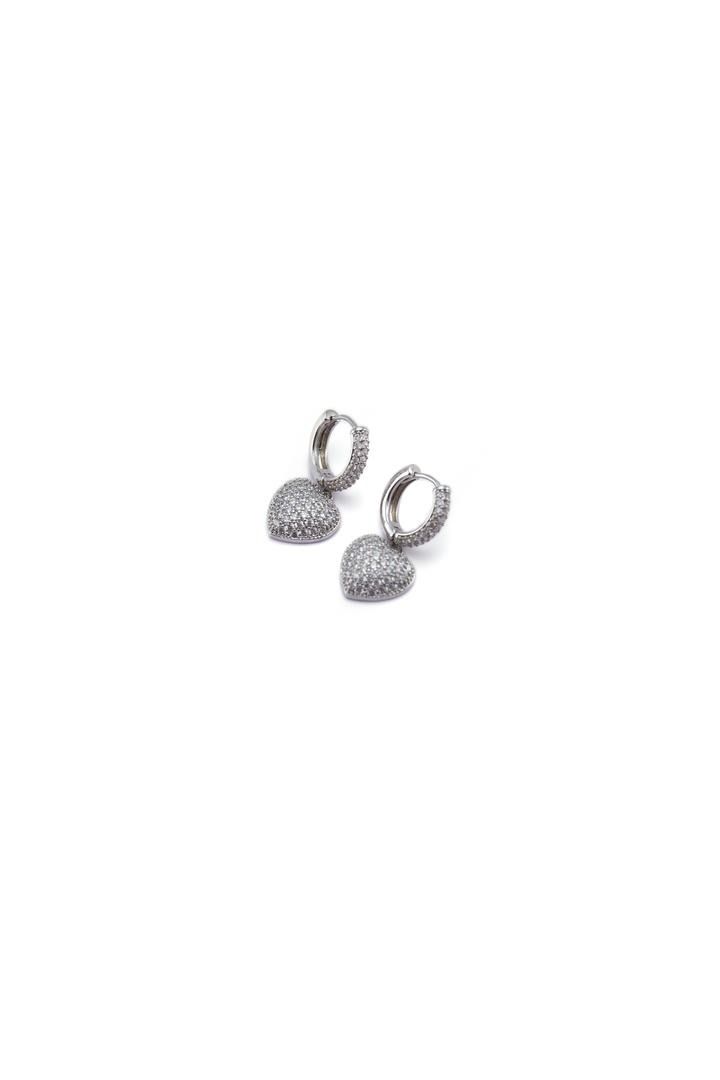 Double Drop heart Earrings