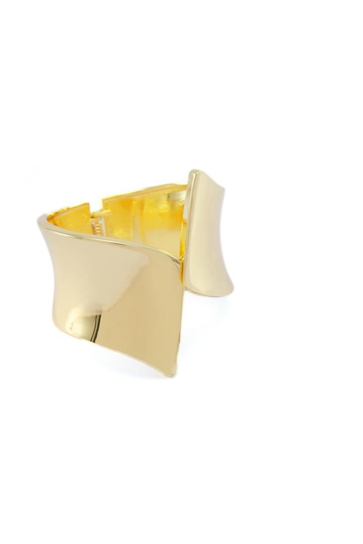 Textured Gold Bangle
