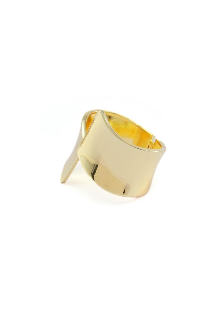 Textured Gold Bangle