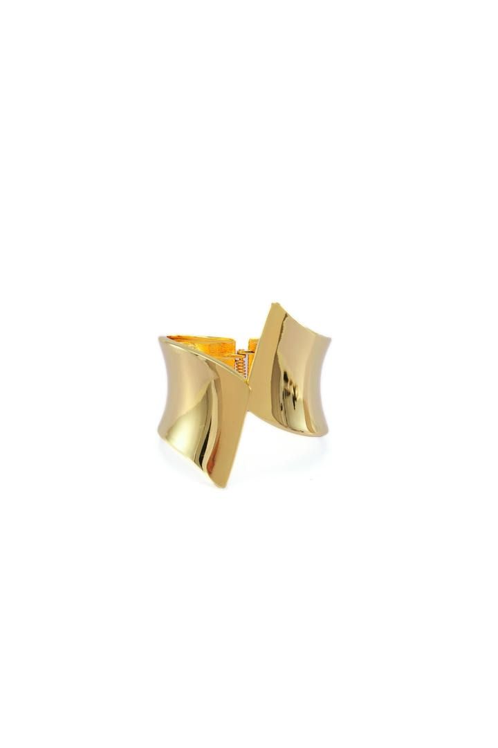 Textured Gold Bangle