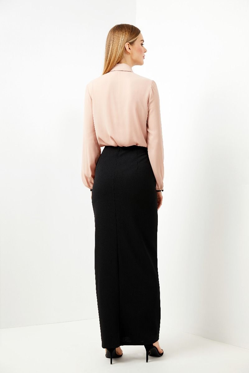 Black Skirt with Buttons