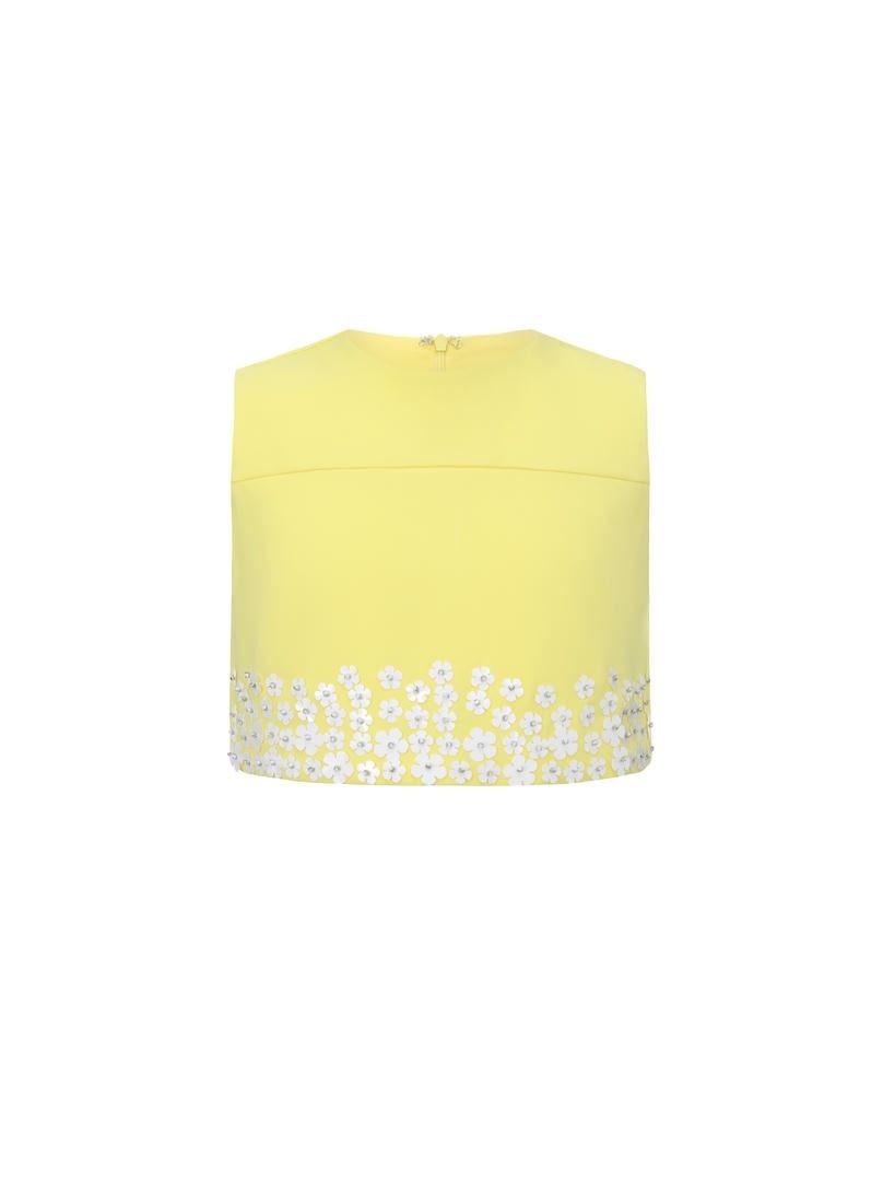 Kids Yellow Crepe Top