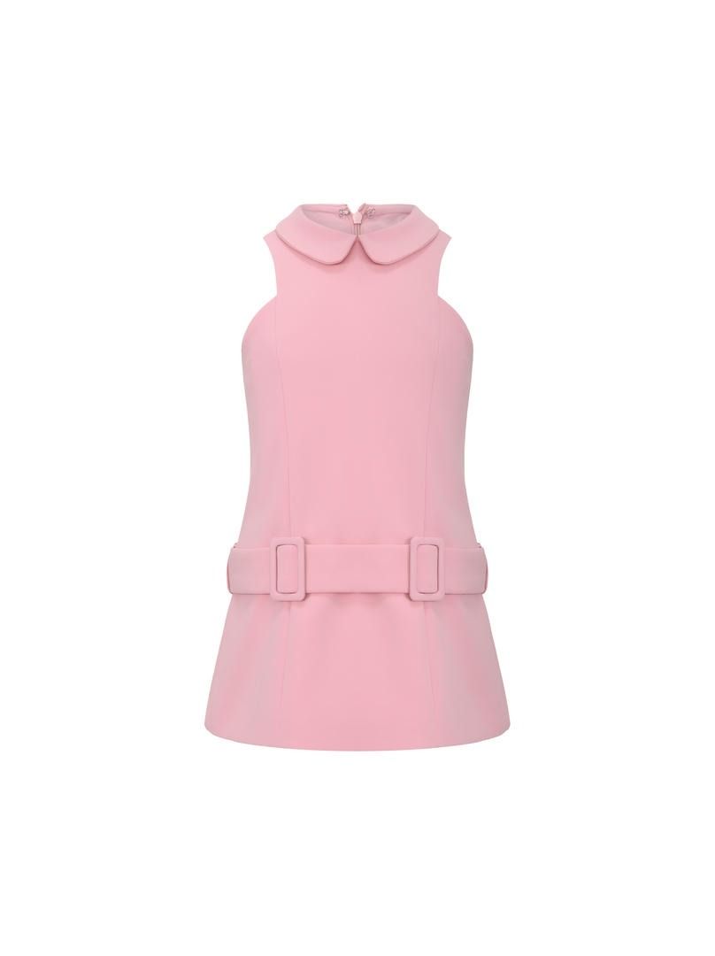 Kids Pink Crepe Dress