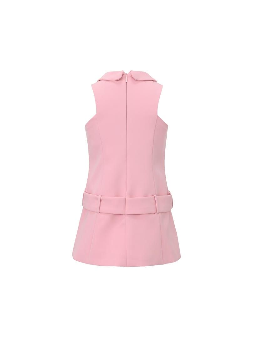Kids Pink Crepe Dress