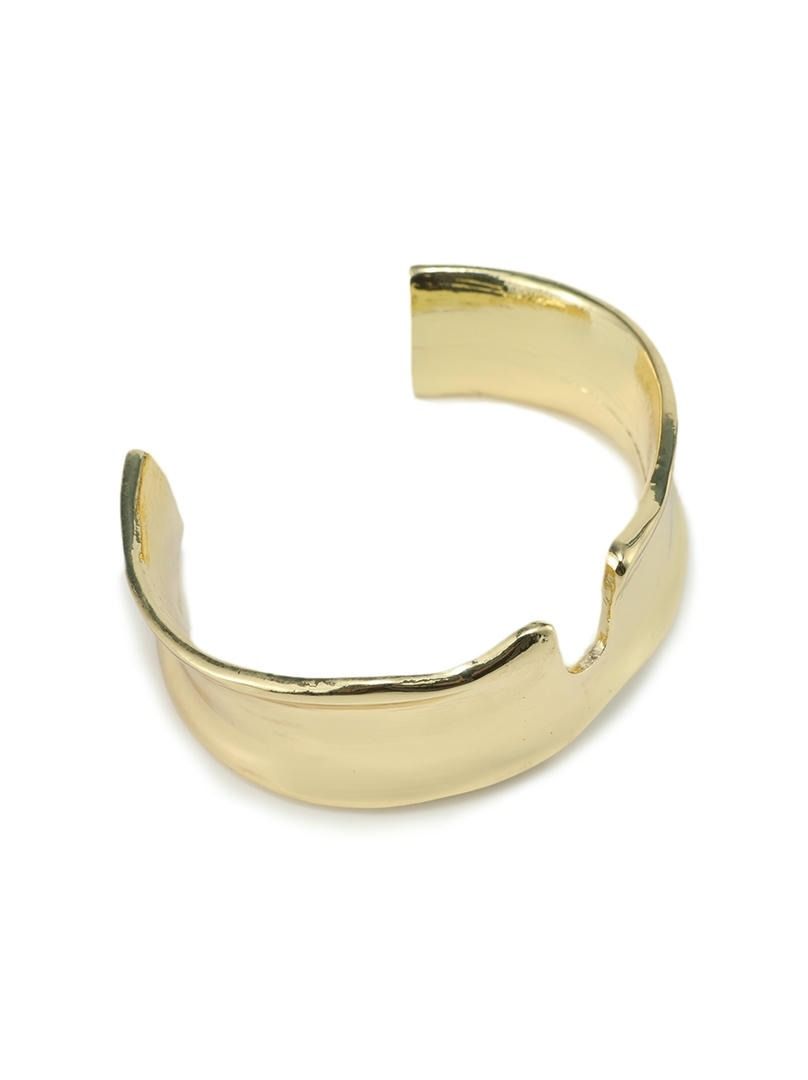 Open Gold Bangle