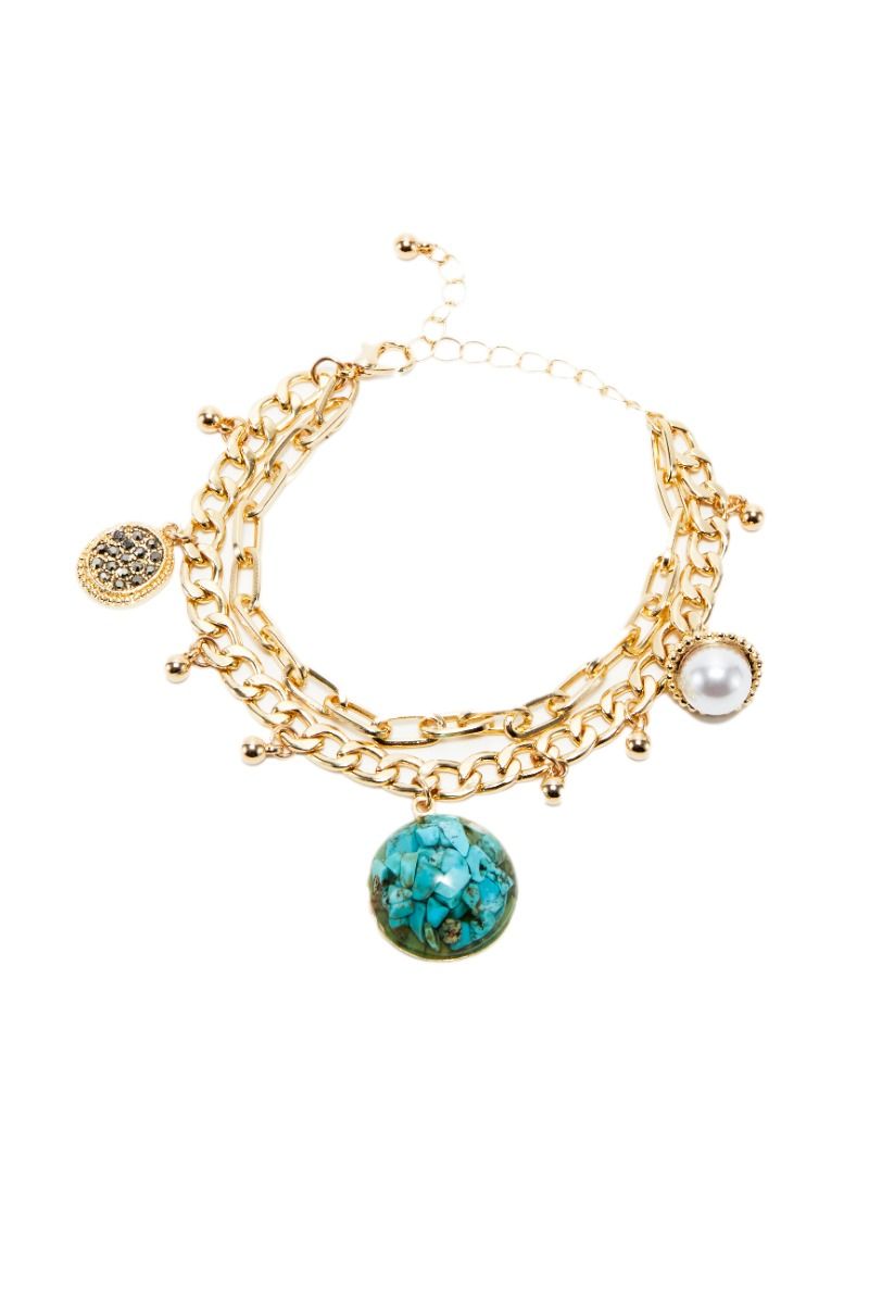 Multi layer chains bracelet