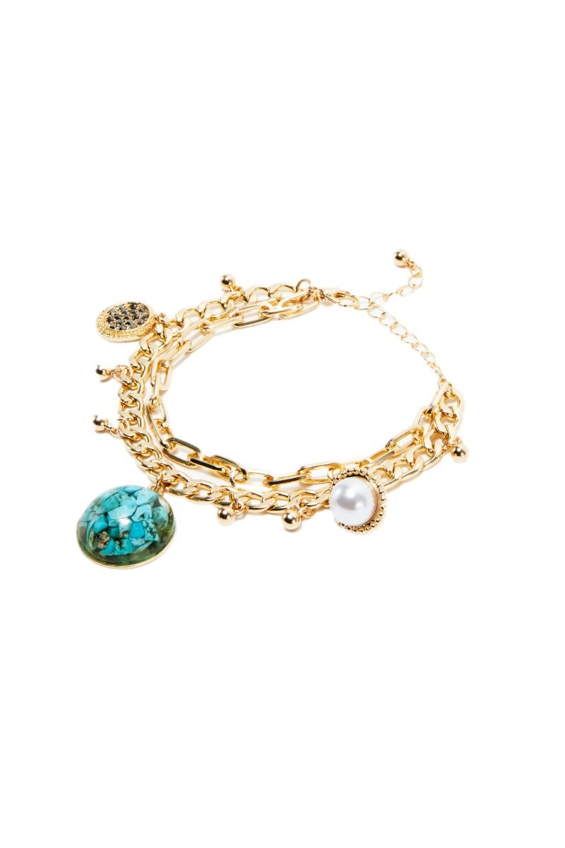 Multi layer chains bracelet
