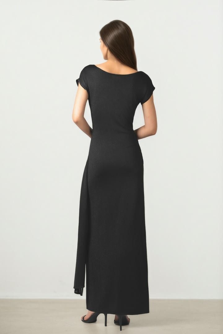 DRAPPING KNITTED DRESS
