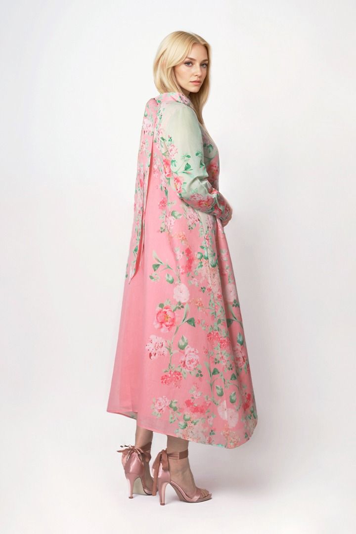 Printed loose-cut kaftan