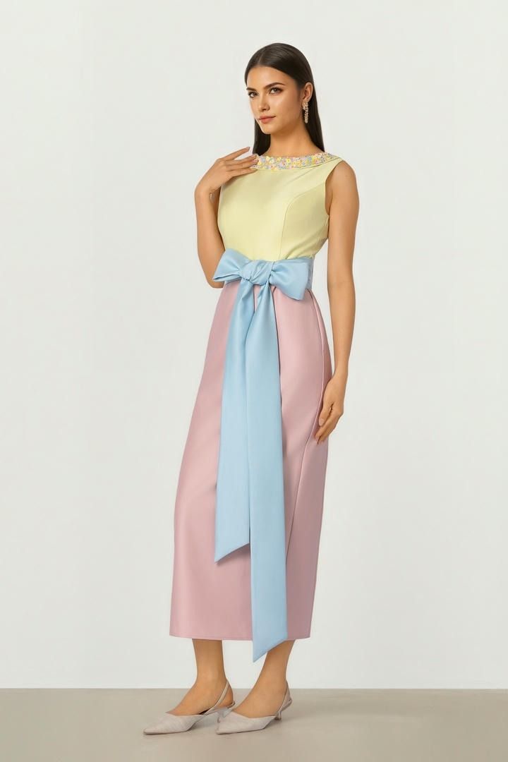 Beaded Tie Dress