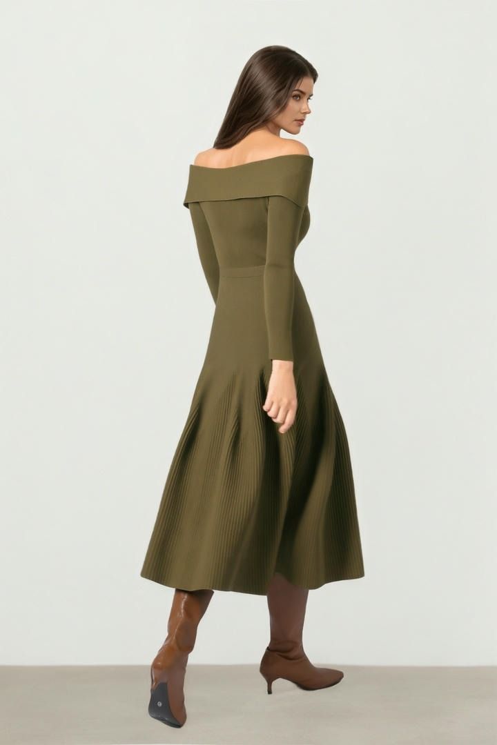 Tiered Midi Knit Dress